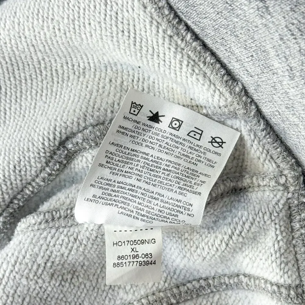 Jordan Men's Gray Full Zip Fleece Hoodie XL